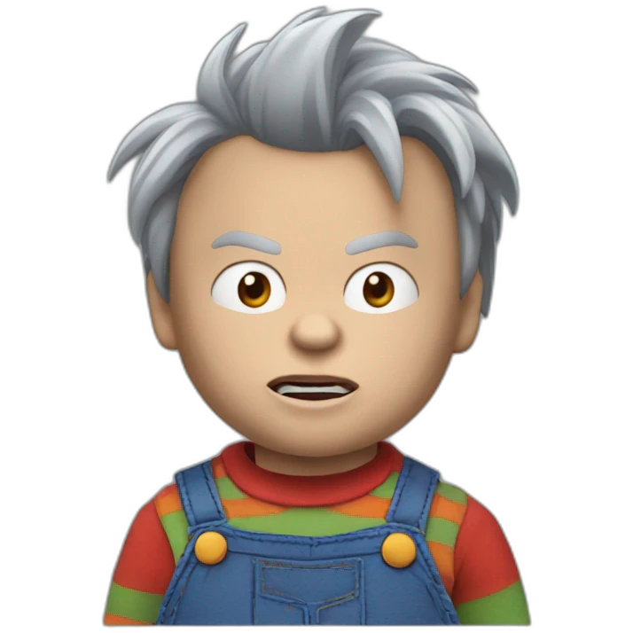 Chucky qui dort sur le côté  emoji
