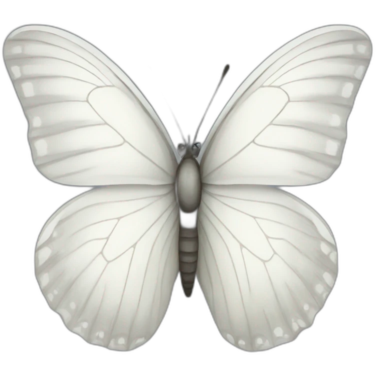 white butterfly  emoji