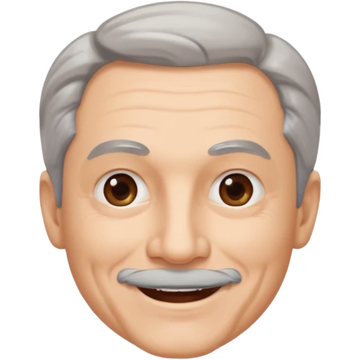 An older man with a gray goatee emoji