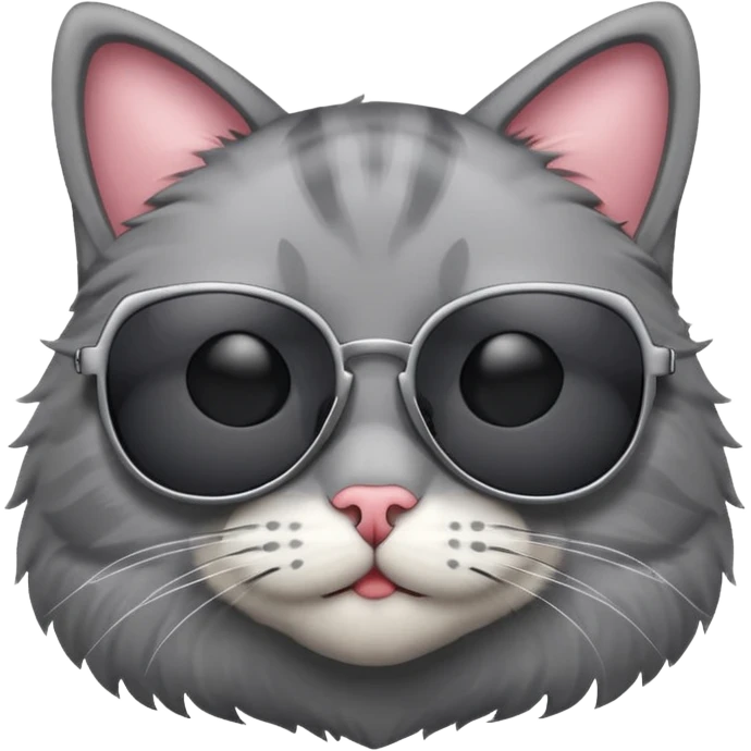 Cat wearing sunglasses emoji