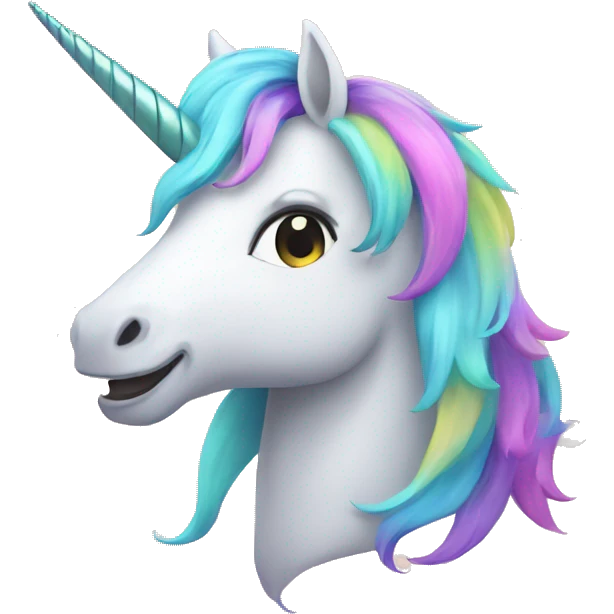 Unicornio feliz emoji