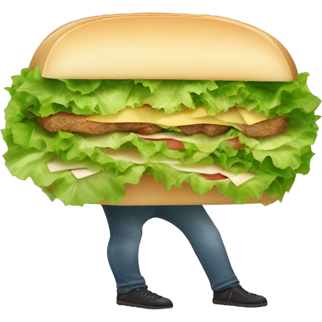 Big sandwich wrapped in lettuce  emoji
