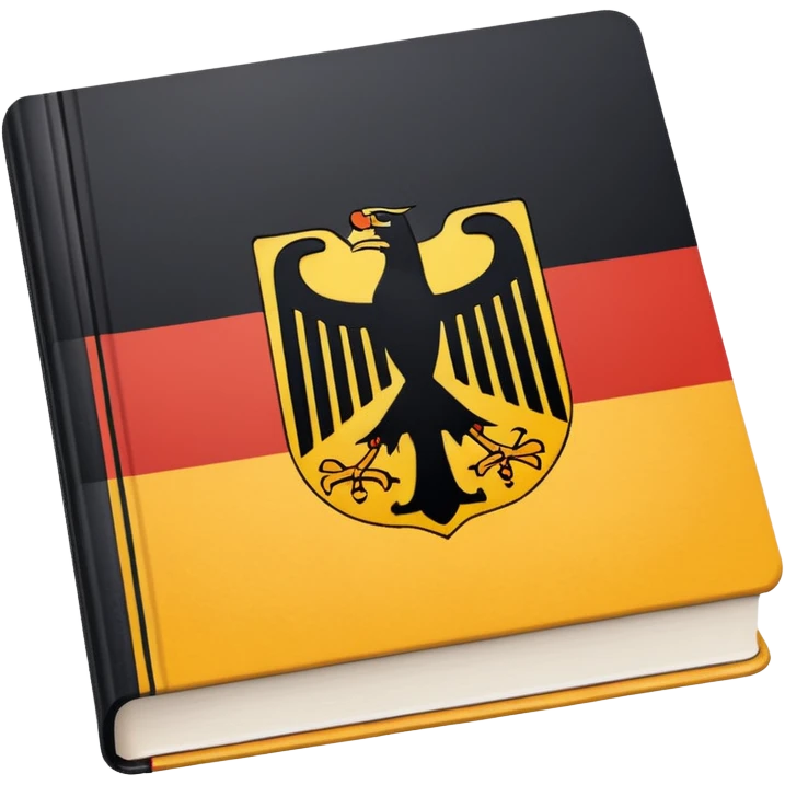 a school textbook with a fragment of Germany on the cover emoji