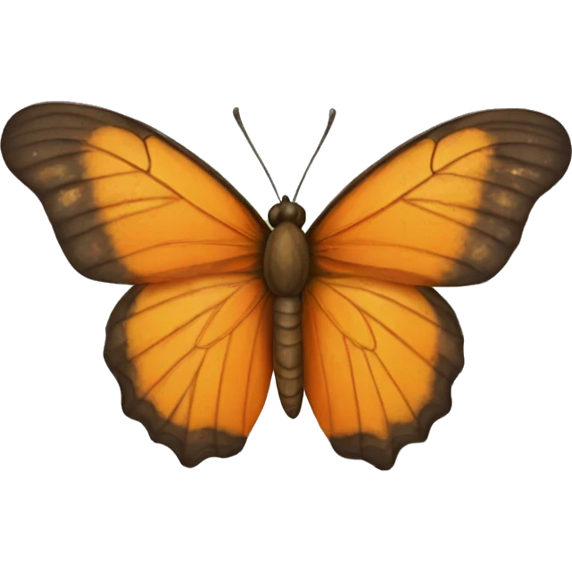 mariposa naranja emoji