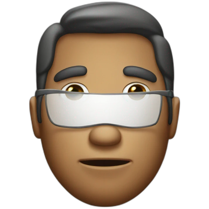 Poker face emoji