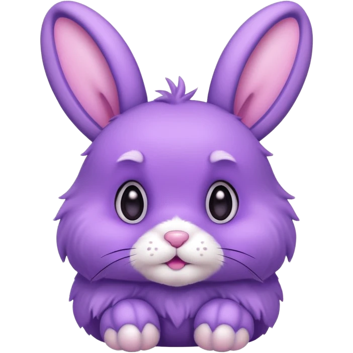 Cute purple bunny emoji