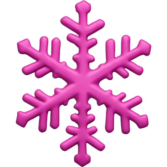 a pink snowflake emoji