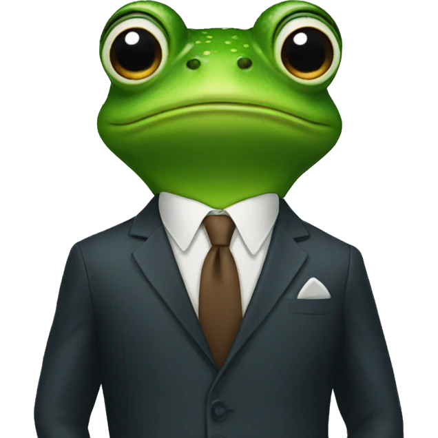 frog in a suit emoji