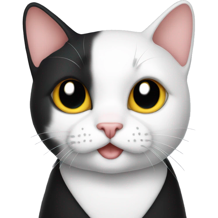 Tuxedo cat emoji