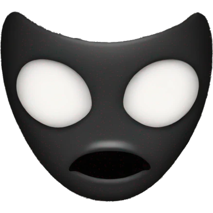 black kiss mark emoji