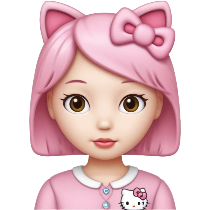  hello kitty style Human like emoji