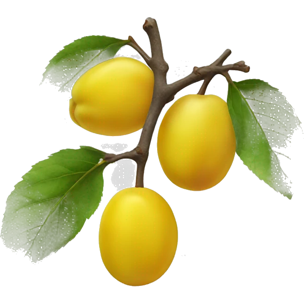 yellow plum emoji