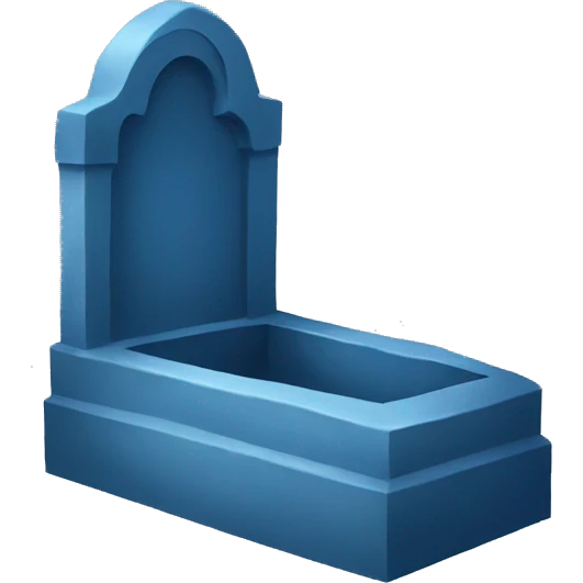 Blue grave  emoji