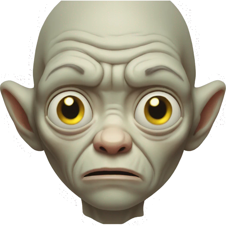 sad gollum emoji