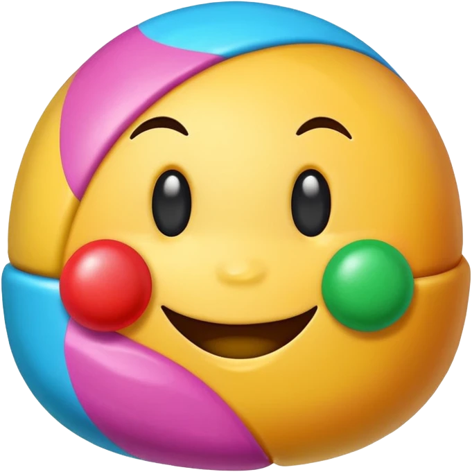 bonbon candy with face emoji