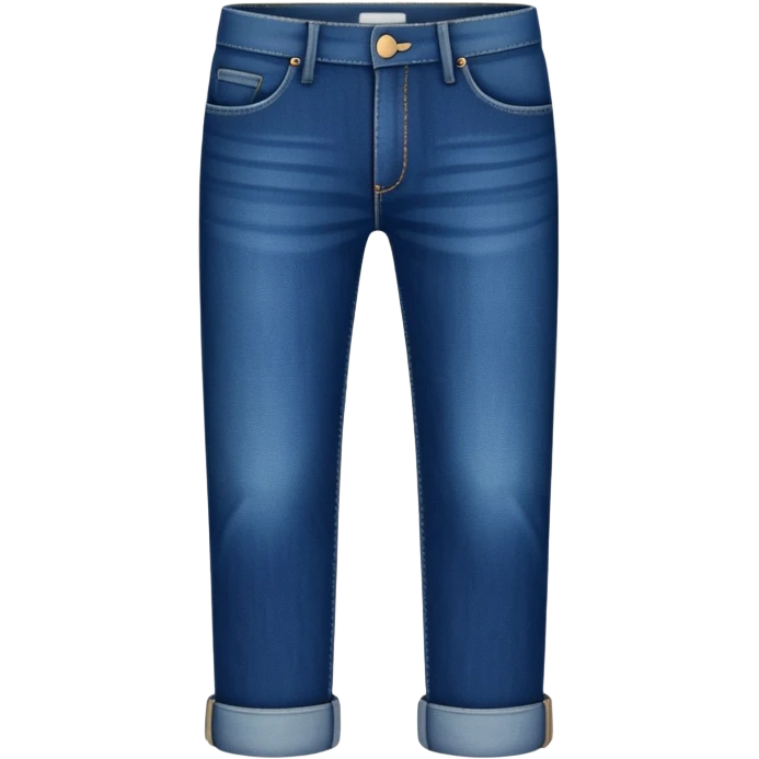 folded denim long length
 emoji