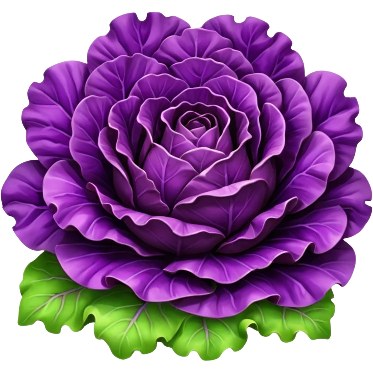 purple lettuce emoji