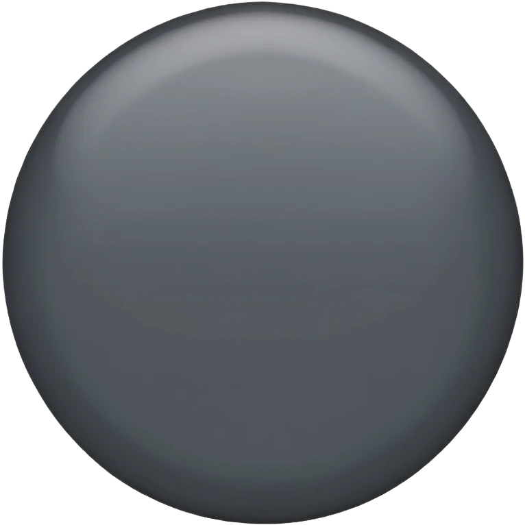 dark grey circle emoji