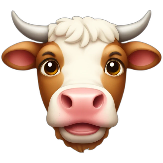 cute bull emoji