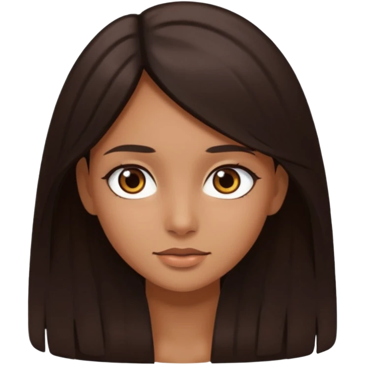 Tengo el cabello largo soy morena Tengo los ojos café oscuro y soy chica  emoji