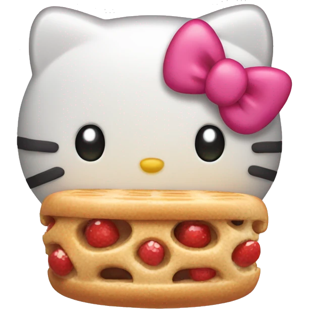 Hungry hello kitty emoji