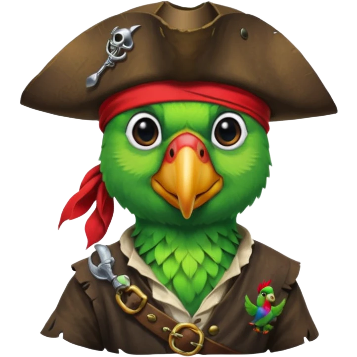 pirate and parrot emoji