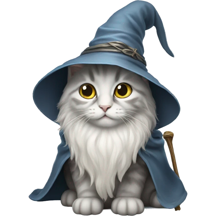 kitten gandalf wizard emoji