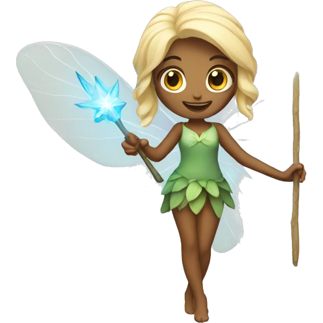 a fairy with her wand emoji