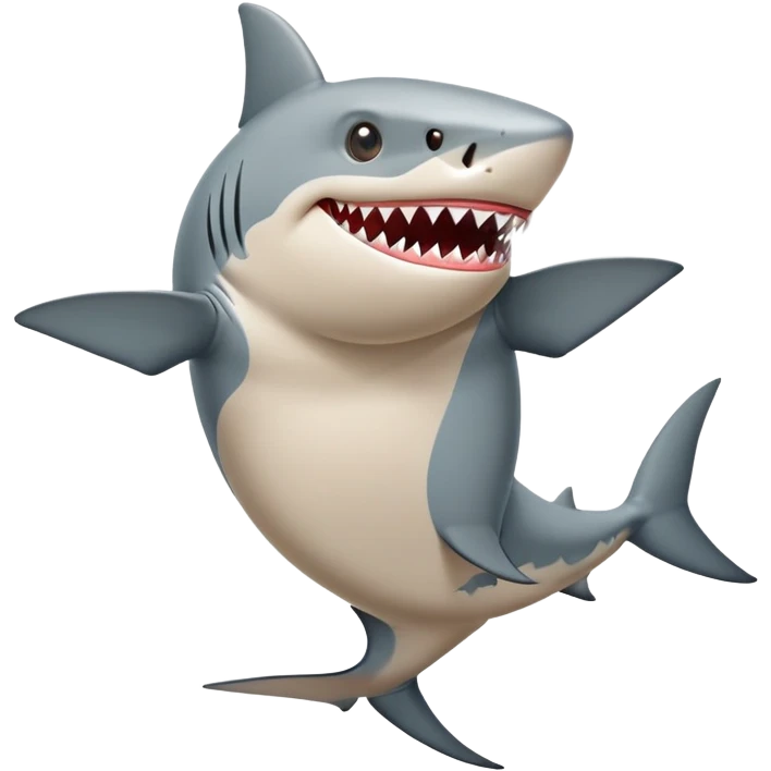 Shark wearing shoes and he has only 2 legs Italian brainrot tralalelo tralala emoji