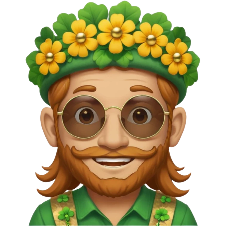 hippy leprechaun  emoji