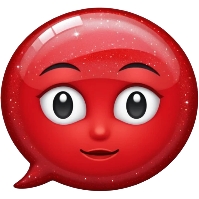 glitter red +18 emoji