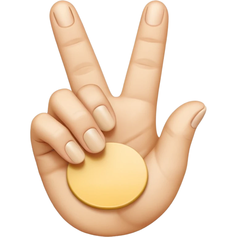 “Emoji-style hand making the letter ‘C’, with the index finger slightly curved. Clean, simple design, smooth shapes, neutral skin tone. White or transparent background, high resolution.” emoji