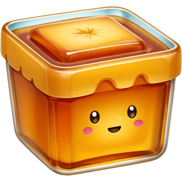 Bean Paste square jelly emoji