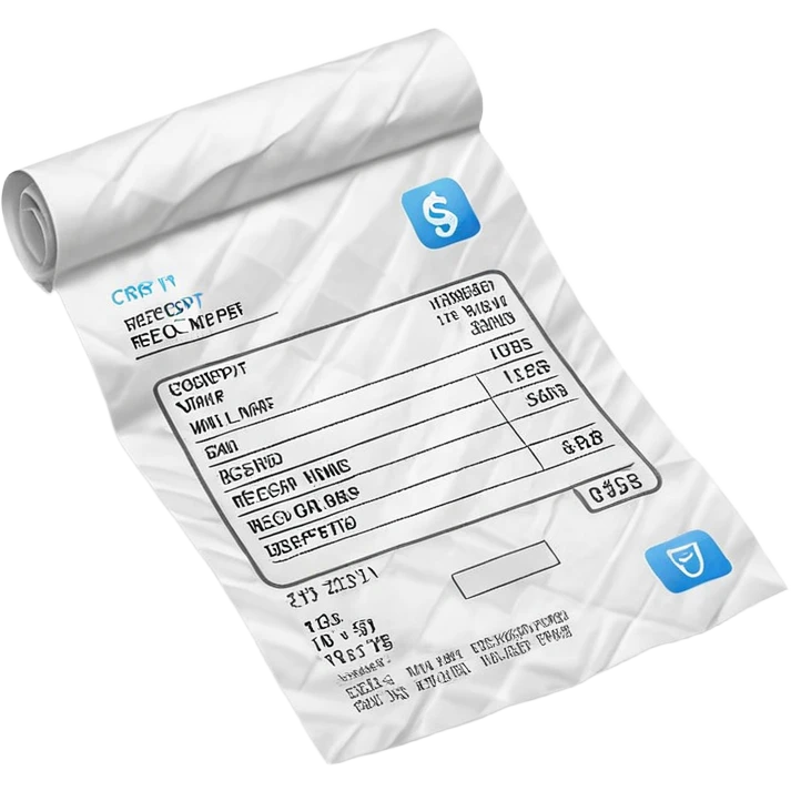 paper receipt emoji