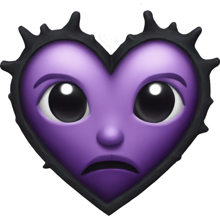 Gothic heart emoji