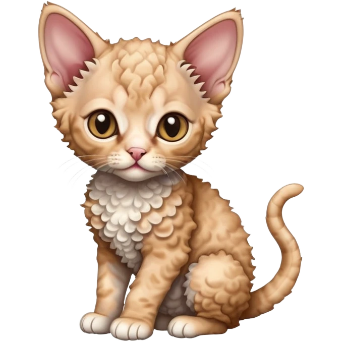 Devon Rex kitten emoji
