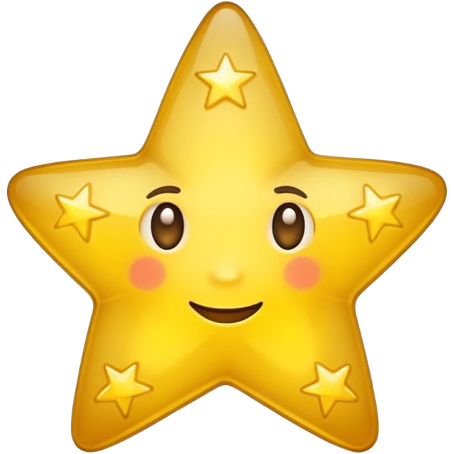Star twinkle no eyes  emoji
