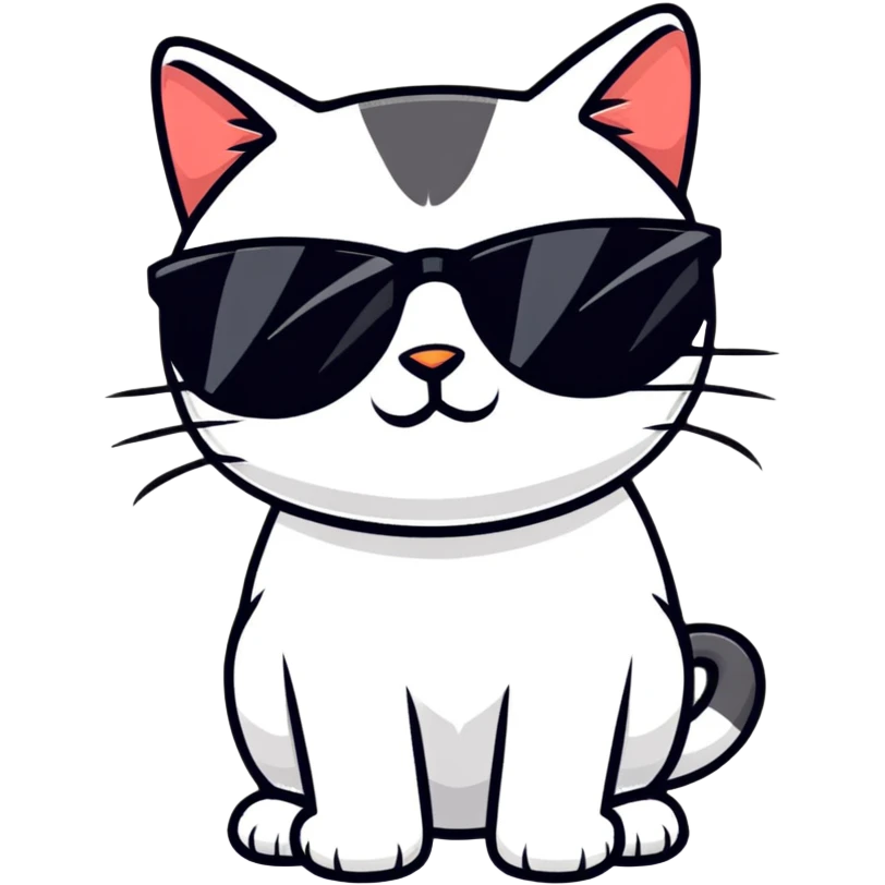 cat wearing sunglasses emoji