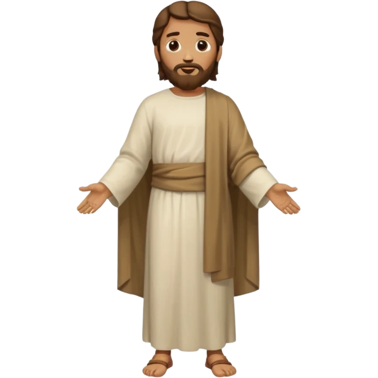 fullbody, head-to-toe, Jesus's apostle Thomas, normal emoji style emoji