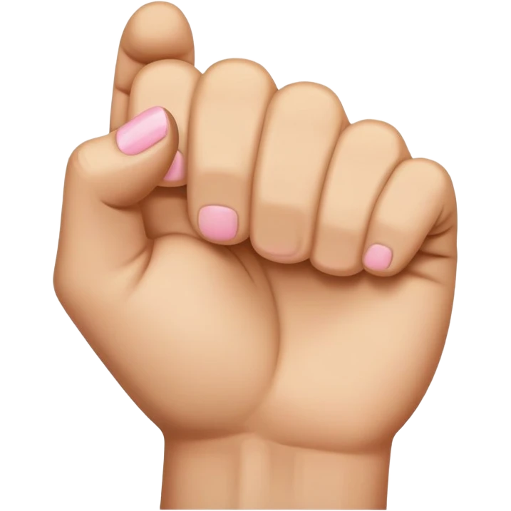Fist with pinky up emoji