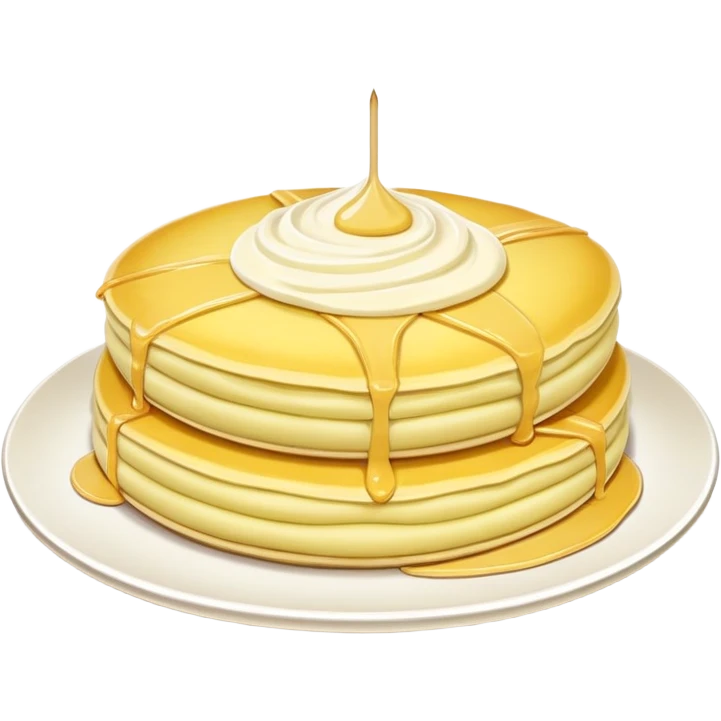 Chinese durian pancake, yellow pastry with cream filling emoji
