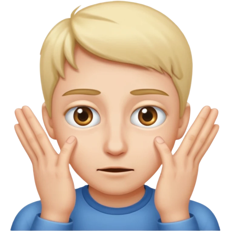 Peeking eyes through fingers emoji