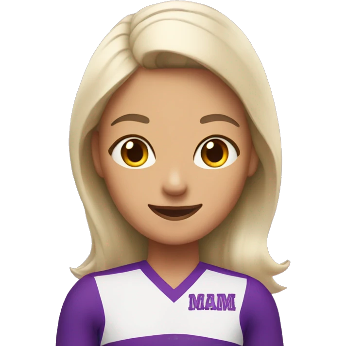 Mom with a cheerleader  emoji