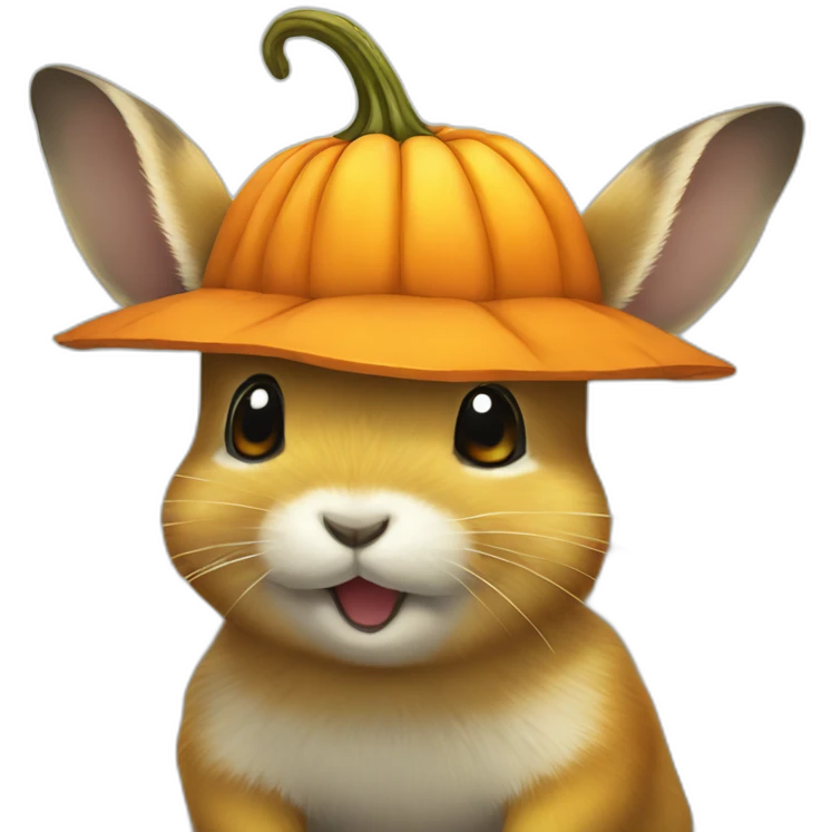 pika-animal-wearing-a-pumpkin-hat emoji