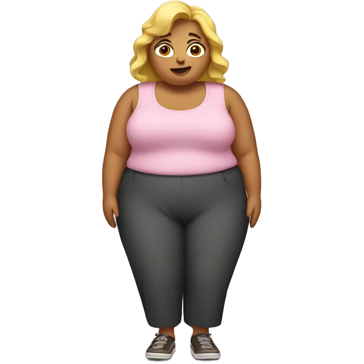 fat woman emoji