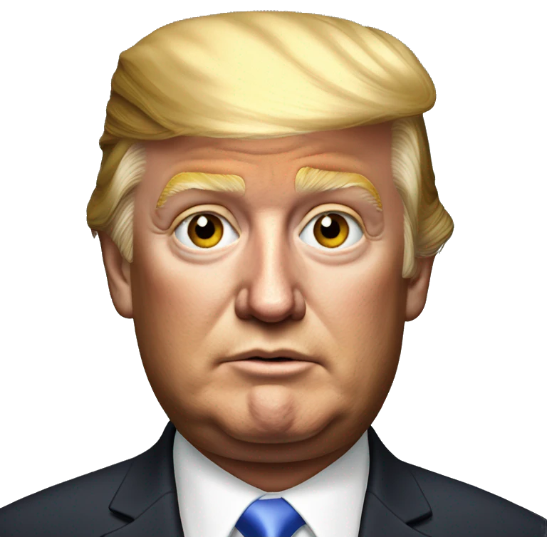 photorealistic Donald trump emoji