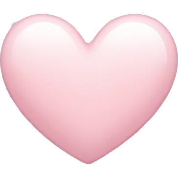 Light pink heart  emoji