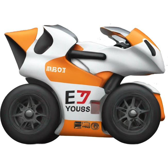 motorsport with emoticon emoji