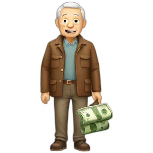 old men with money emoji
