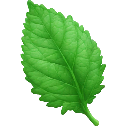 mint leaf emoji